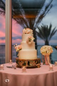 special moments event planning - tammy waterman - opal sands resort - clearwater beach wedding - clearwater beach wedding planner - sunset weddings - wedding cake