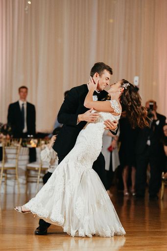 Luxurious Rose Gold and Burgundy Downtown St. Pete Ballroom Wedding