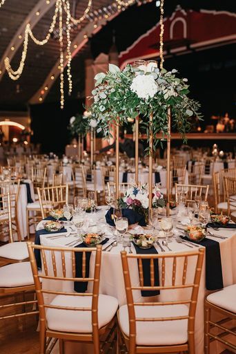 Luxurious Rose Gold and Burgundy Downtown St. Pete Ballroom Wedding