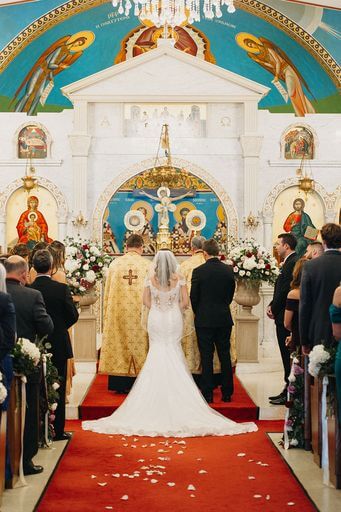 Luxurious Rose Gold and Burgundy Downtown St. Pete Ballroom Wedding