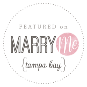 Featured On Marry Me Tampa Bay logo for local wedding professionals