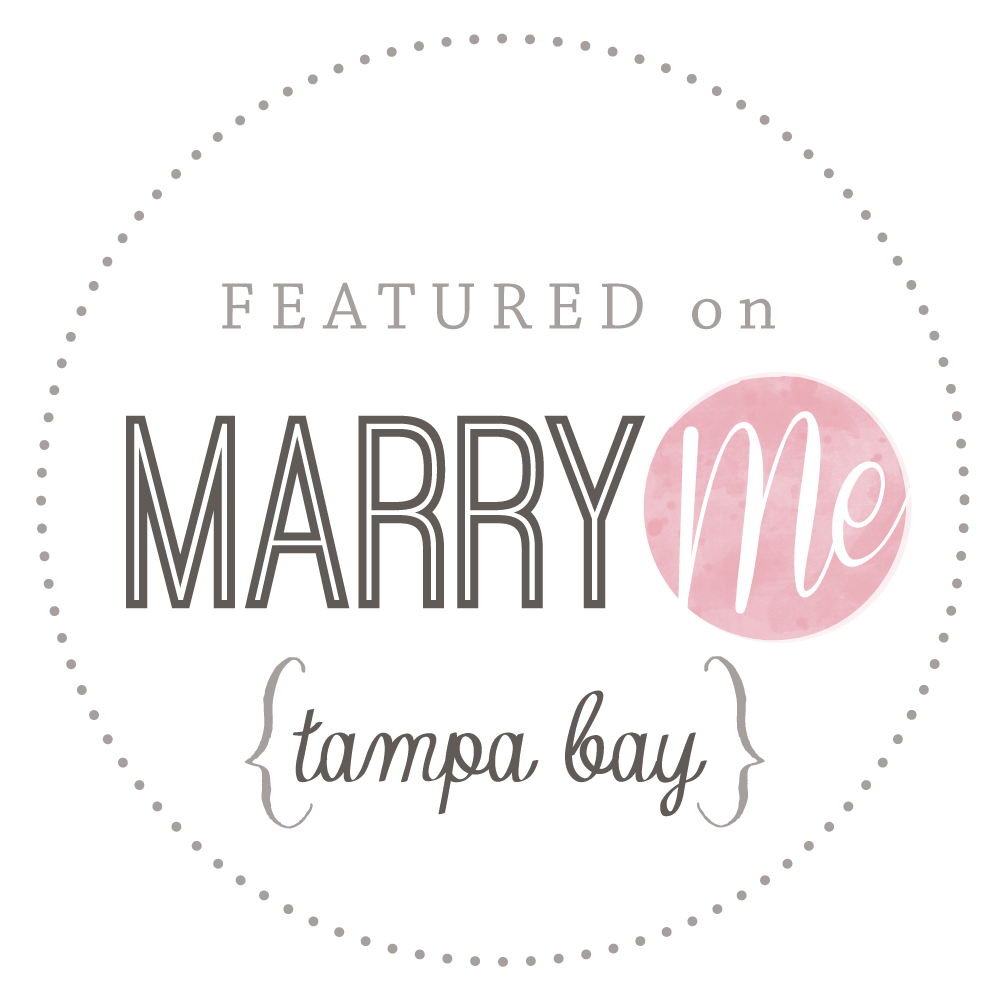 Featured On Marry Me Tampa Bay logo for local wedding professionals