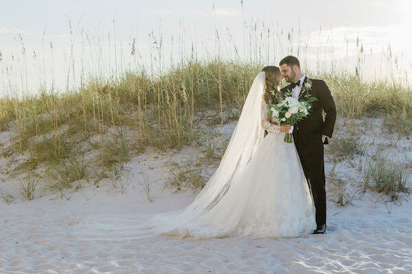 Clearwater beach weddings – clearwater beach Jewish wedding – Sandpearl Resort weddings - bride and groom on Clearwater Beach