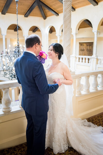 Events by special moments – Tampa Wedding Planner – Special Moments Event Planning – Avila Country Club – Moroccan Wedding - first look - bride and groom