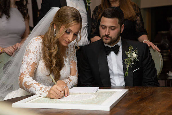 Clearwater beach weddings – clearwater beach Jewish wedding – Sandpearl Resort weddings - ketubah signing