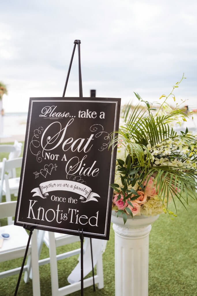 Events by Special Moments – Special Moments Event Planning – Clearwater Beach Wedding – Sand Pearl Resort – Clearwater Beach Wedding Planner –ceremony decor