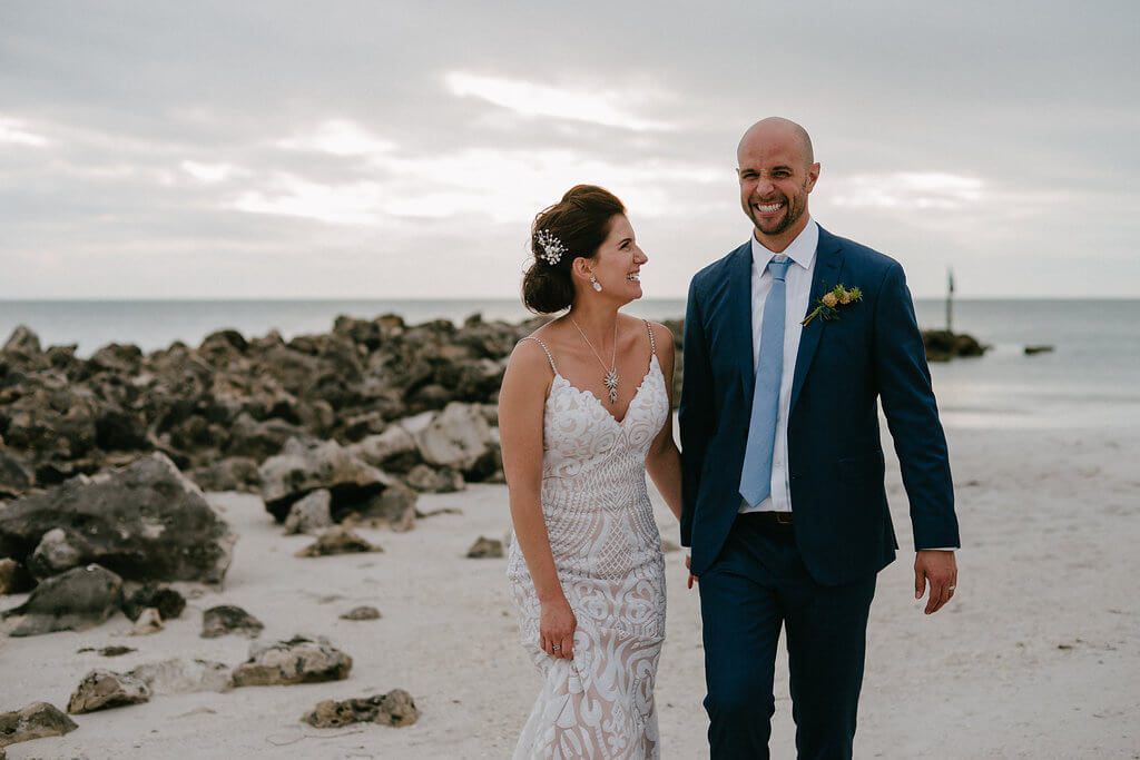 Beach wedding portraits - beach weddings - Florida beach weddings