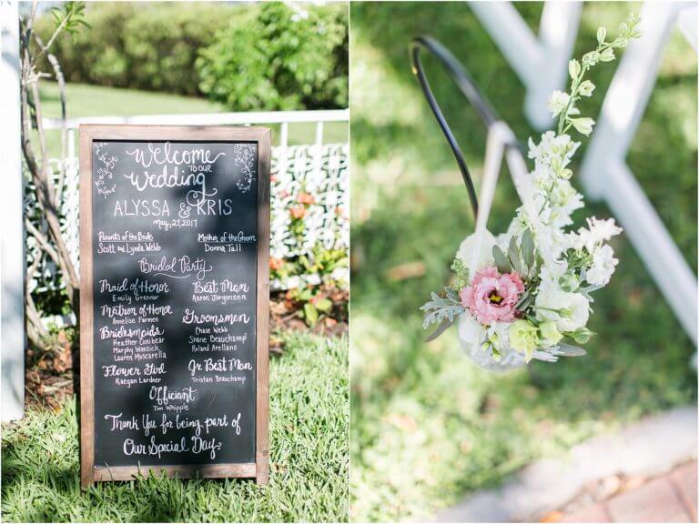 Special Moments Event Planning – Tampa Wedding Planner – Davis Island Garden Club – Davis Island Garden Club Wedding -ceremony decor