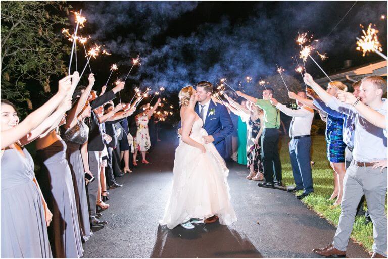 Special Moments Event Planning – Tampa Wedding Planner – Davis Island Garden Club – Davis Island Garden Club Wedding -sparkler send off