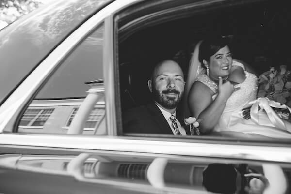 Special Moments Event Planning – Tampa Wedding Planner – Tampa Bay Wedding Planner- Tampa Wedding – Armature Works wedding - bride and groom in limousine