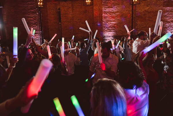 Special Moments Event Planning – Tampa Wedding Planner – Tampa Bay Wedding Planner- Tampa Wedding – Armature Works wedding - dancing with glow sticks