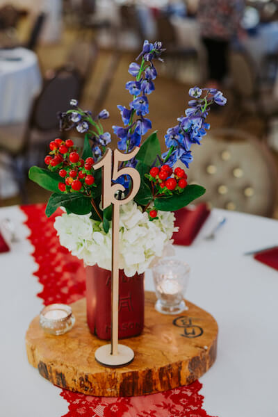 St Petersburg wedding planner – events by special moments – gulf coast wedding planner - red white and blue wedding decor