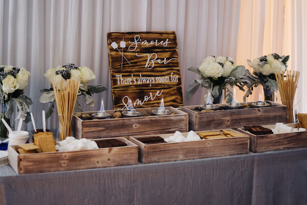 Tampa wedding – downtown Tampa wedding – The Hip Room Wedding - Tampa Wedding planner - s'mores bar for wedding