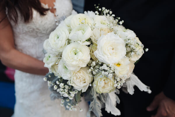 Tampa wedding – downtown Tampa wedding – Sacred Heart Tampa wedding – The Hip Room Wedding - Tampa Wedding planner - white and rhinestone bridal bouquet