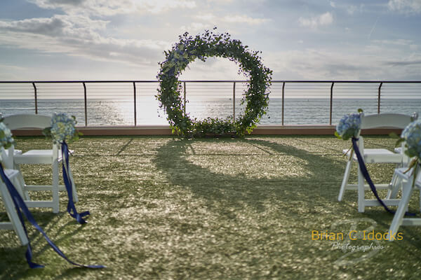 Opal Sands Wedding- Clearwater Beach Weddings – Clearwater Beach Wedding Planner - sunset wedding ceremony