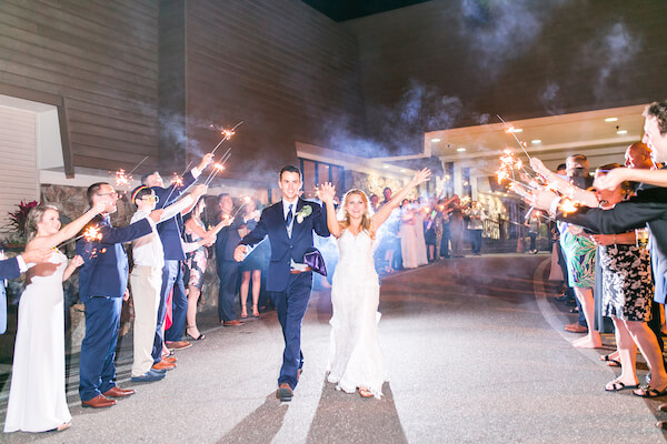 Innisbrook Resort wedding – Palm Harbor wedding – grand exit - sparkler exit - bride and groom