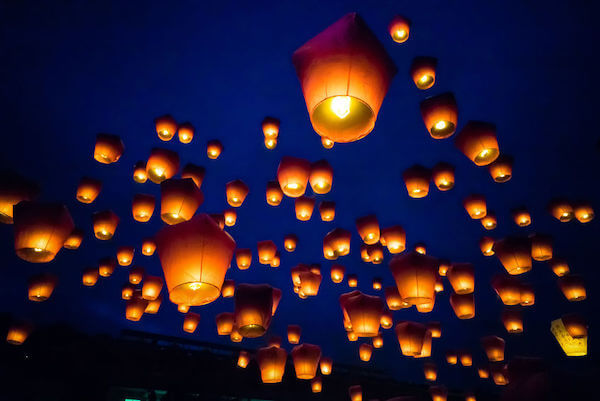 Sky deals lanterns wedding