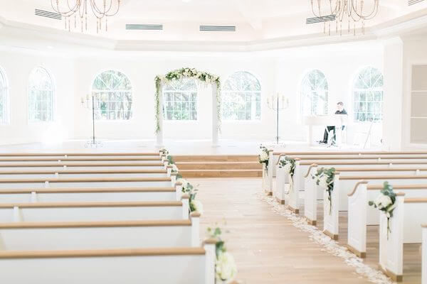 Harborside Chapel – Harborside Chapel wedding ceremony – Palm Harbor wedding – wedding arch - wedding ceremony