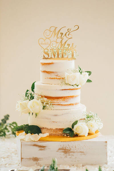 Tampa wedding planner- Special Moments Event Planning – Tampa Garden Club wedding - naked wedding cake