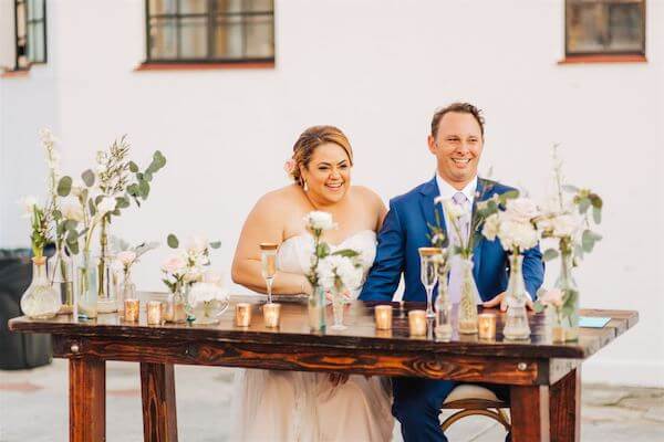 St Pete wedding – St Petersburg wedding planner – St Petersburg shuffleboard club wedding - happy couple