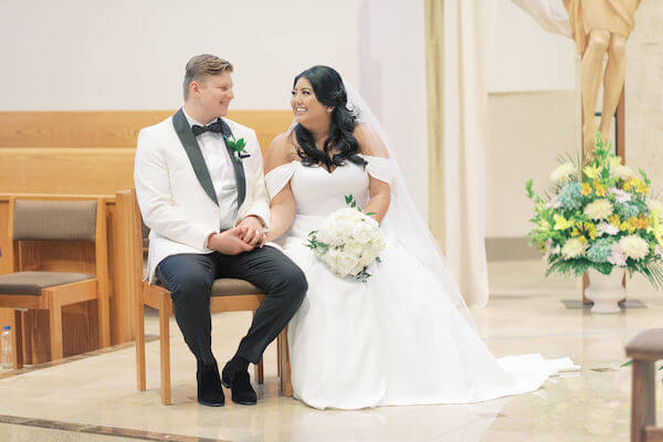 bride and groom - Catholic wedding ceremony - St Petersburg wedding - St Petersburg wedding planner