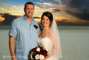 Special Moments Event Planning - Sandpearl Resort - Clearwater Beach Wedding - bride and groom at sunset