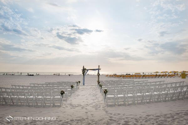 Special Moments Event Planning - Sandpearl Resort - Clearwater Beach Wedding - beach wedding - sunset wedding ceremony