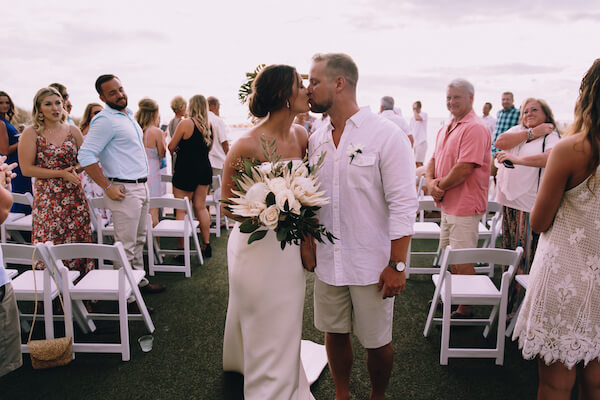 Special Moments Event Planning – Clearwater Beach Wedding – Clearwater Beach Wedding Planner- Clearwater Beach Destination Wedding- beach wedding ceremony - bride - groom - bride and groom - just married - first kiss