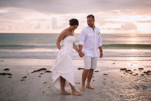 Special Moments Event Planning – Clearwater Beach Wedding – Clearwater Beach Wedding Planner- Clearwater Beach Destination Wedding- bride - groom - bride and groom - bride and groom on Clearwater Beach - bride and groom at sunset - bride and groom on beach at sunset - bride and groom on Clearwater Beach at sunset