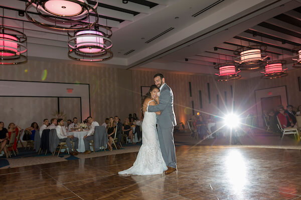 Clearwater Beach wedding - Clearwater Beach - Wyndham Grand Clearwater Beach - Wyndham Grand Clearwater Beach wedding - Wyndham Grand weddings - Clearwater Beach Jewish wedding - blush wedding - first dance - bride - groom - bride and groom