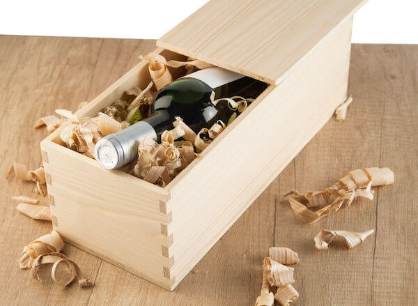 wine bottle in a wooden box- wine ceremony - wooden box for wine ceremony - wedding ceremony - unique wedding ceremony ideas