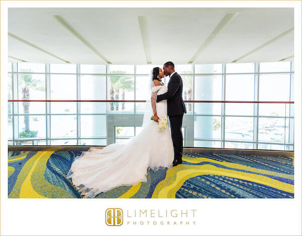 Opal Sands Resort - first look - bride and groom - bride - groom - Clearwater Beach wedding - First Kiss