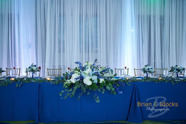 Opal Sands Resort - Clearwater Beach Weddings - blue linen - Pantone Color of the Year 2020 - Classic Blue 