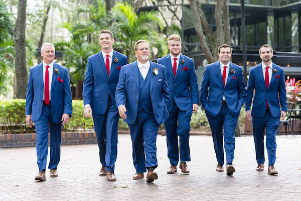 Special Moments Event Planning – Tampa Wedding – Tampa Wedding Planner - groom in blue suit - groom with groomsmen