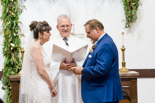 Special Moments Event Planning – Tampa Wedding – Tampa Wedding Planner - Henderson Chapel - Henderson Chapel wedding ceremony - bride and groom - bride and groom exchanging wedding vows