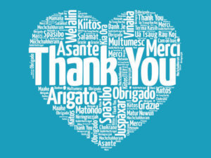 Heart with Thank You in many languages - Special Moments Event Planning. - Tampa weddings - Tampa wedding planner - Amazing Tampa wedding professionals. - working together during the COVID pandemic - wedding professionals working together during the COVID crisis