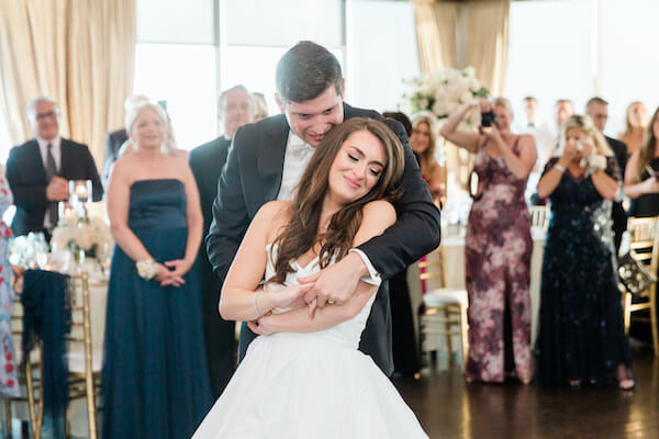 Tampa wedding - Tampa wedding reception - Rusty Pelican Restaurant wedding reception - bride and groom - first dance