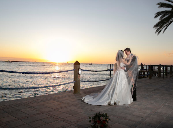 Gulf of Mexico - Sunset wedding photos - sunset wedding photos on clearwater beach