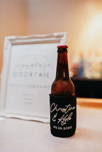 Florida wedding – Saint Petersburg Florida wedding – Saint Petersburg wedding – Greek wedding - custom beer koozie