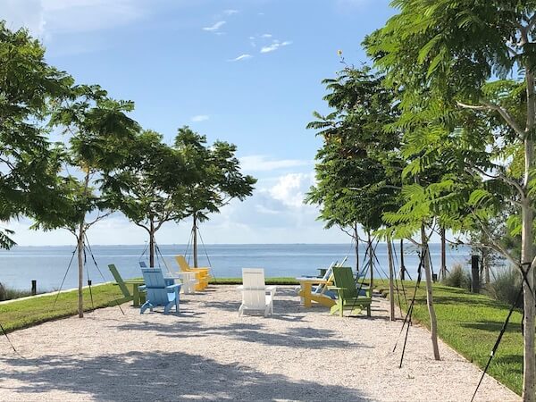 St Pete Pier - Saint Petersburg Florida - outdoor seating area along Tampa Bay