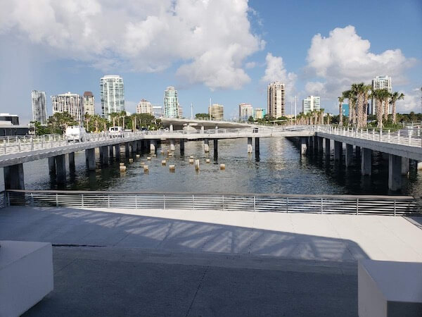 St Pete Pier - Tampa Bay Watch - views of downtown St Pete from Tampa Bay Watch