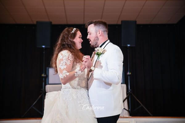 Tampa newlyweds dancing their first dance to At Last by Etta James