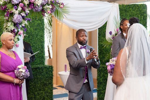 Bobby Lee The Crooner singing Diamonds In Her Hair to his bride as she makes her entrance