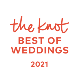 Wedding professional's badge for Best of Weddings 2021 by The Knot