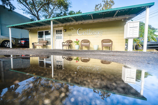 The Cottage the Seminole Florida salon owned by the bride's mother