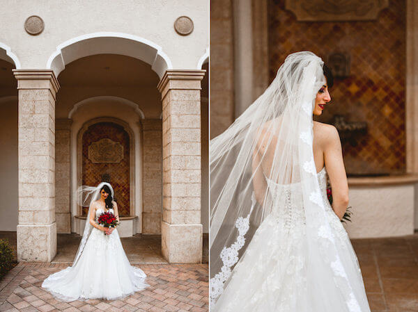 downtown St Pete wedding photos of a bride on her wedding day