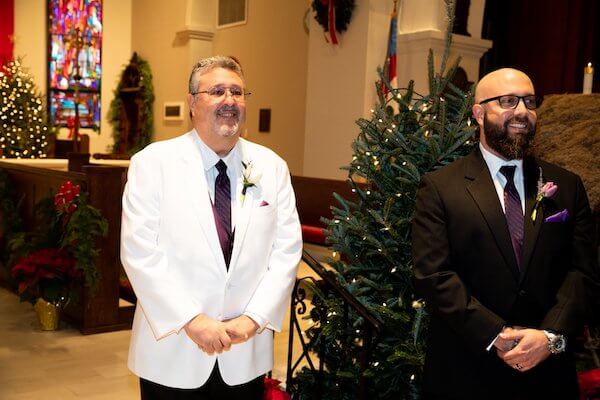 Tampa groom waiting for his bride's arrival