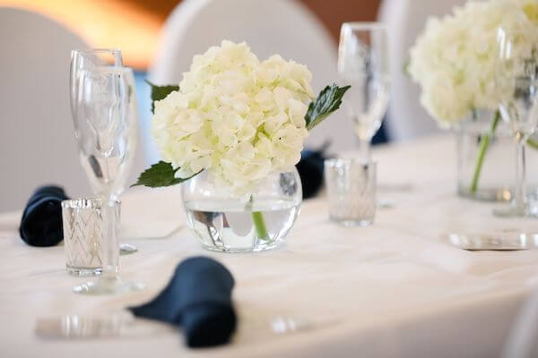 delicate bubble bolts of white flowers on the Yacht StarShip