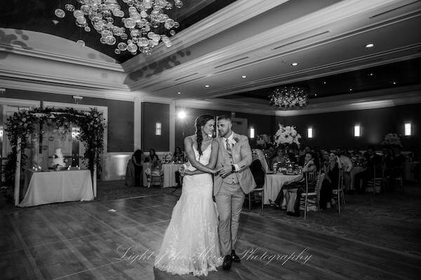 newlyweds during their first dance at the Hyatt Clearwater Beach