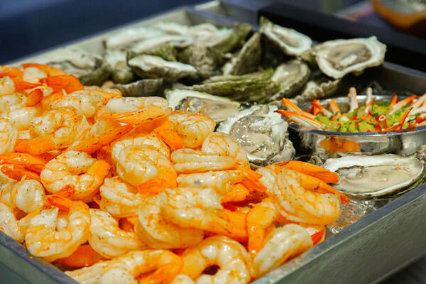 Seafood Raw Bar at an Opal Sands Resort wedding